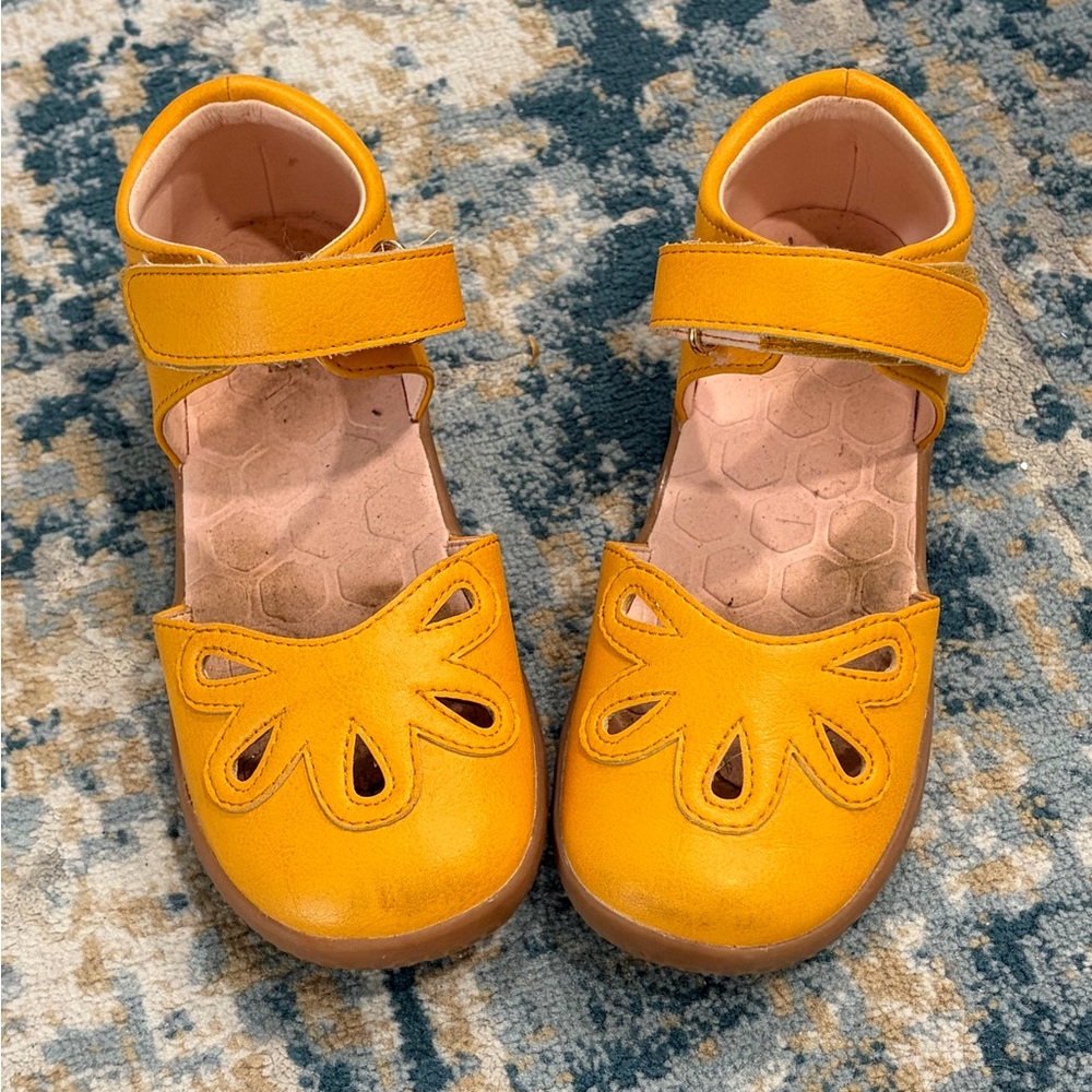 Livie & Luca Mustard Yellow Petal Shoe